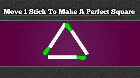 Move 1 stick to make a square - CREATE A SQUARE BY MOVING JUST ONE STICK|| Best Brainteaser Intresting&Trending Matchsticks Puzzle||Move 1 stick to make it perfect square| Best brainteaser ... 